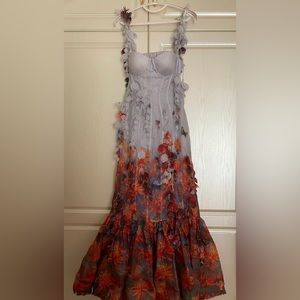 Zimmerman botanical printed petal gown